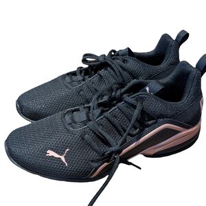 Puma Axelion Metallic Women's Wide Black/Rose Gold - Size 11 No Box